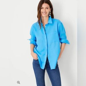 Ann Taylor | Oversized Linen Shirt